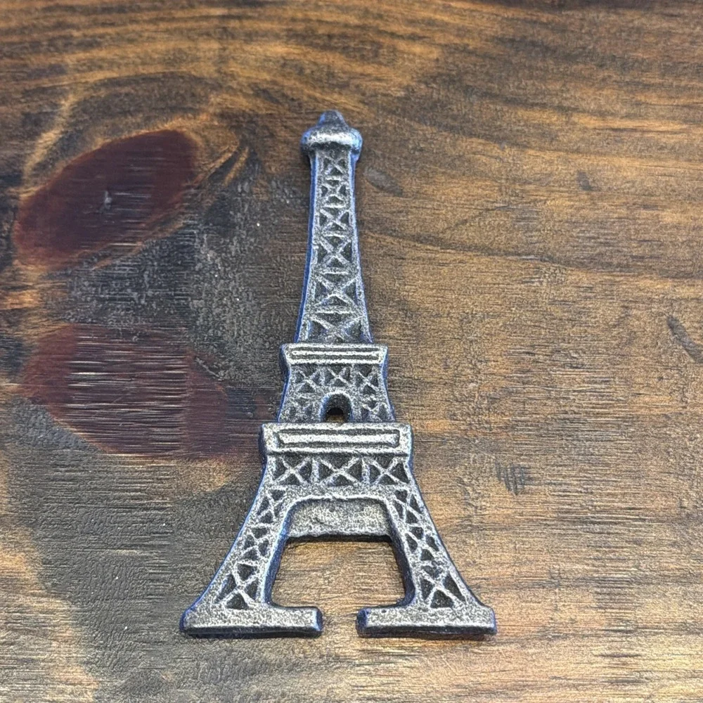 Small Cast Metal Eiffel Tower Beer Bottle Opener Handheld‎ Paris Decor
